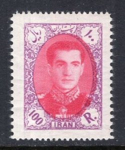 Iran Persia 1956 Shah Pahlavi 100R High Value Mint NH #1071