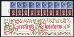 FX1 Christmas 1978 1 Pound 60p Booklet Complete Cylinder B3/B8 No Dot