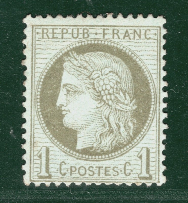 FRANCE Classic Stamp 1c CERES Mint MM {samwells-covers}YOG97