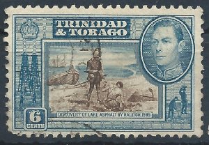 Trinidad & Tobago 1938 - 6c George VI - SG250 used