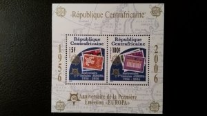 50th anniversary of EUROPA stamps - Central African Republic complete 6xBl **MNH