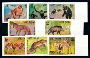 [94574] Vietnam 1981 Wild Life Lion Tiger Bear Monkey Imperforated MNH