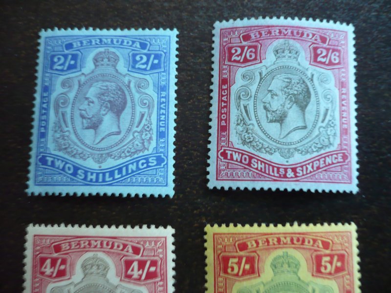 Stamps - Bermuda - Scott# 49-52 - Mint Hinged Part Set of 4 Stamps