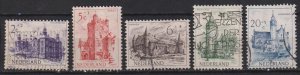 Netherlands 1951 Summer Stamps Architecture Mi. 570 /4 Used