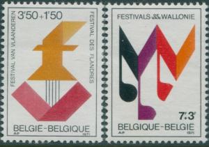 Belgium 1971 SG2237-2238 Cultural Works festivals set MNH