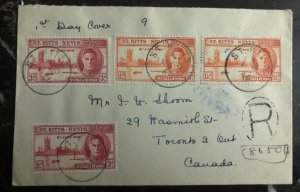 1946 St Kitts & Nevis First Day Cover FDC To Toronto Canada