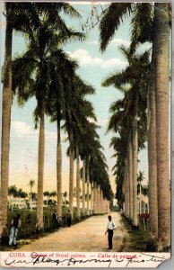 CUBA YR'1907 POSTAL HISTORY PICTORIAL POSTCARD CANC HABANA ADDR USA