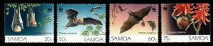 SAMOA SG898/91 1993 FLYING FOXES MNH