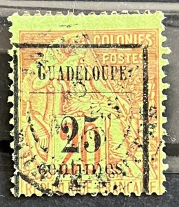 Guadeloupe #5 Used- SCV=$27.50