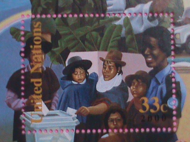 U.N. STAMP: 2000- SC# 783- 21ST CENTURY OF U.N. MINT NOT HING SHEET.   VERY RARE