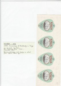 tonga 1976 christianity in tonga 150th anniversary stamps ref r11363