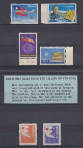 REPUBLIC OF CHINA 1961-64 Sc 1320, 1383, 1420-1421 SPECIMEN + Formosa 1930 Seals
