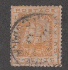 British Guiana # 73, Seal of the Colony - Ship, Used 1/3 Cat.