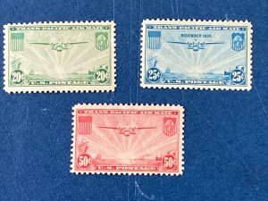 US Stamps- SC# C20 - C22 - MH - SCV = 21.40