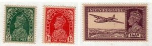 India Scott 152,153,161A Mint hinged [TG948]