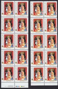 CHRISTMAS, SANTA POLAND * Canada 1993 BK163a BK163b MNH Booklet PANES #1499a