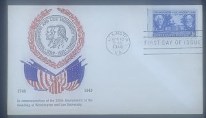 Scott 982  FDC  Washington and Lee University  McMurpinst Cachet