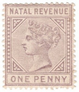 (I.B) Natal Revenue : Duty Stamp 1d (1888)