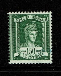 Italy 150 Lire Sull Entrata Revenue Stamp Used - S15095