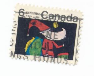 Canada 1970 Scott 527 used - 6c Christmas Children drawing