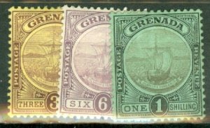 HY: Grenada 69, 71-74 mint CV $55.75; scan shows only a few