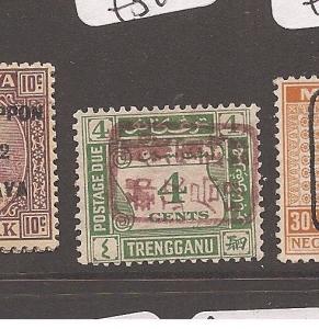 Malaya Jap Oc Trengganu 4c Post Due brown chop SG JD18a MOG (9avp)