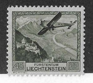 Liechtenstein Sc #C5 45Rp airmail OG VF