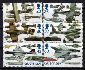 Guernsey 629-634 MNH Aviation Royal Air Force Planes Aircraft ZAYIX 0524S0094