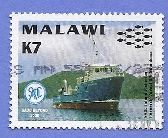 Malawi Scott #697 SADC Beyond, Research Vessel, used