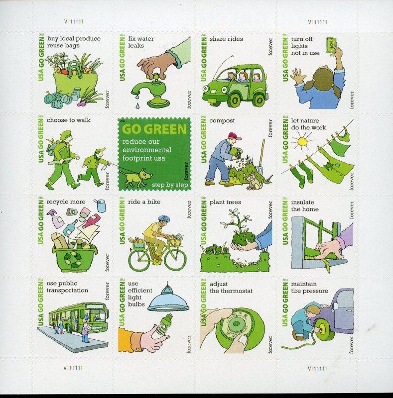 UNITED STATES SCOTT #4524 GO GREEN SHEET (15) MINT NEVER HINGED 