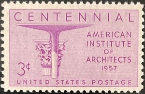 Scott #1089 1957 3¢ American Institute of Architects MNH OG VF