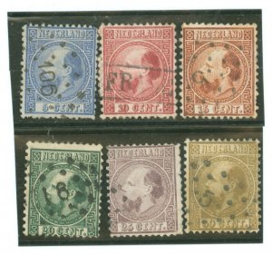 Netherlands #7d/8a/9-12 Used Single (Complete Set)