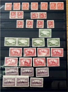 HERRICKSTAMP CANADA Unused Lot Hinged w/ OG. Pre-1940 Stock. Scott Approx $4900