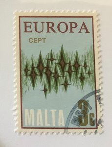 Malta 1972 Scott 451 used -  3c, Europa, common design