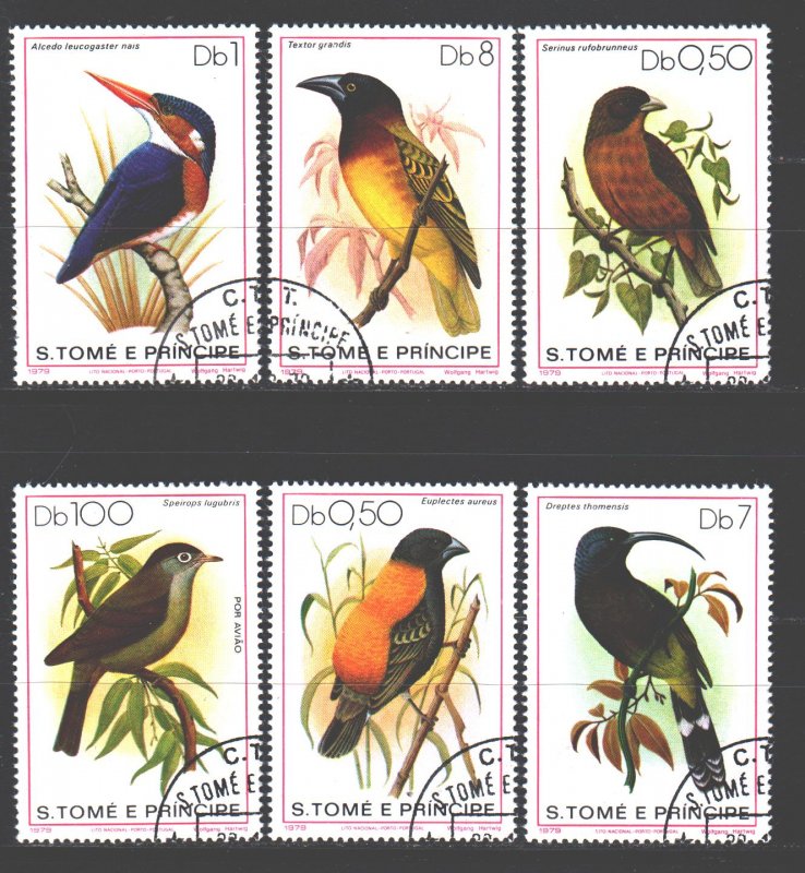 Sao Tome and Principe. 1979. 604-9. Birds fauna. USED.