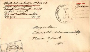 United States A.P.O.'s Soldier's Free Mail 1945 U.S. Army Postal Service, A.P...