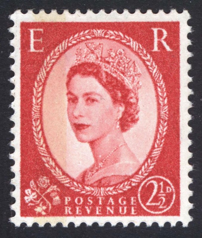 GB 1961 21/2d Carmine Red Type I 1 band SG 614b Scott 357ap UMM/MNH Cat£45($55)