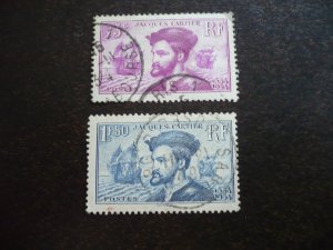 Stamps - France - Scott# 296-297 - Used Set of 2 Stamps