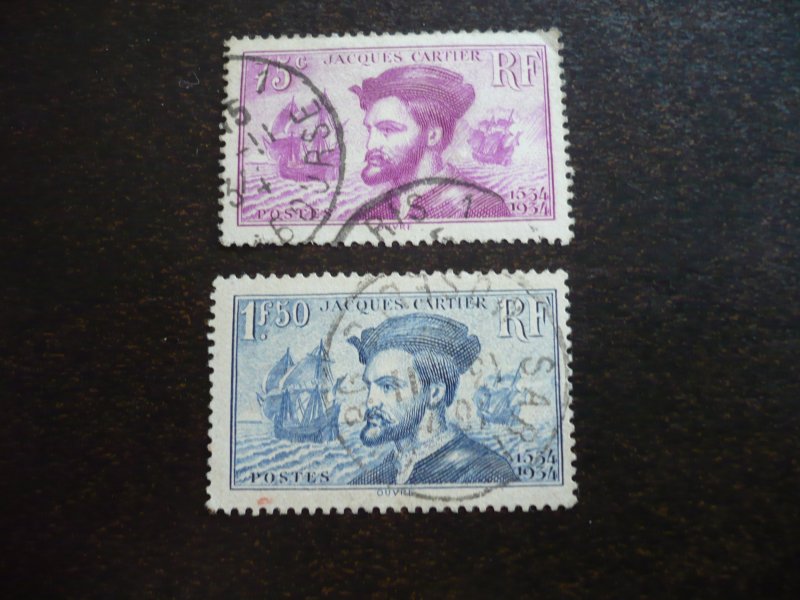 Stamps - France - Scott# 296-297 - Used Set of 2 Stamps