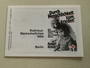 Germany Berlin  1984 Red Cross mint never hinged stamps booklet Ref R49829