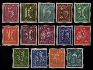 Germany 1921 Definitives, Set to 160pf [Unused]