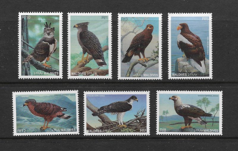 BIRDS - MALDIVES #2201-7  MNH