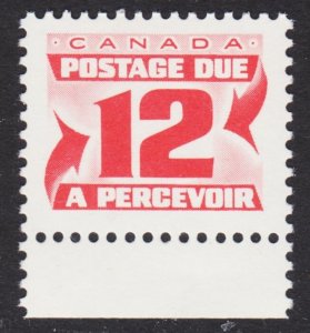 Canada Scott J36a perf 12.5 x 12 VF mint OG NH.