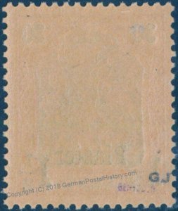 Germany 1902 Offices in Turkey Unissued MiII 1 1/2Pi on 30pf MNH Expertize 95804