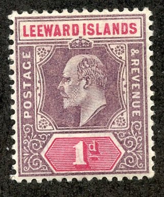 Leeward Isl, Scott #21 Unused, Hinged