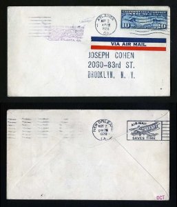 # C7 on CAM # 23 First Flight cover, Atlanta, GA to New Orleans, LA - 5-2-1928