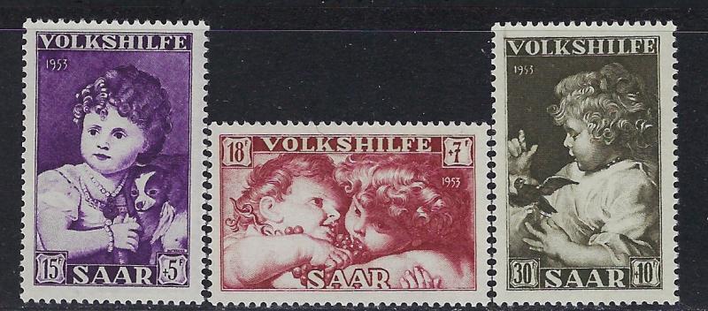 Saar - Scott # B96 - B98, mint nh
