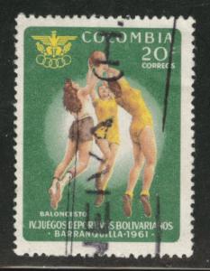 Colombia Scott 736 Used 1961 stamp