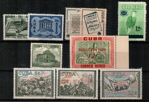 Cuba Scott C193-202 Mint NH (Catalog Value $28.15)
