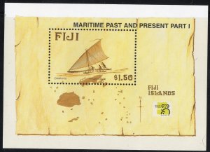 Thematic stamps FIJI 1998 MARITIME PAST & PRESENT MS1035 mint